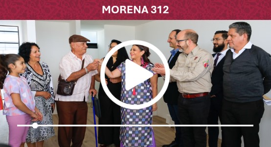Entrega de la reconstrucción del edificio La Morena 312