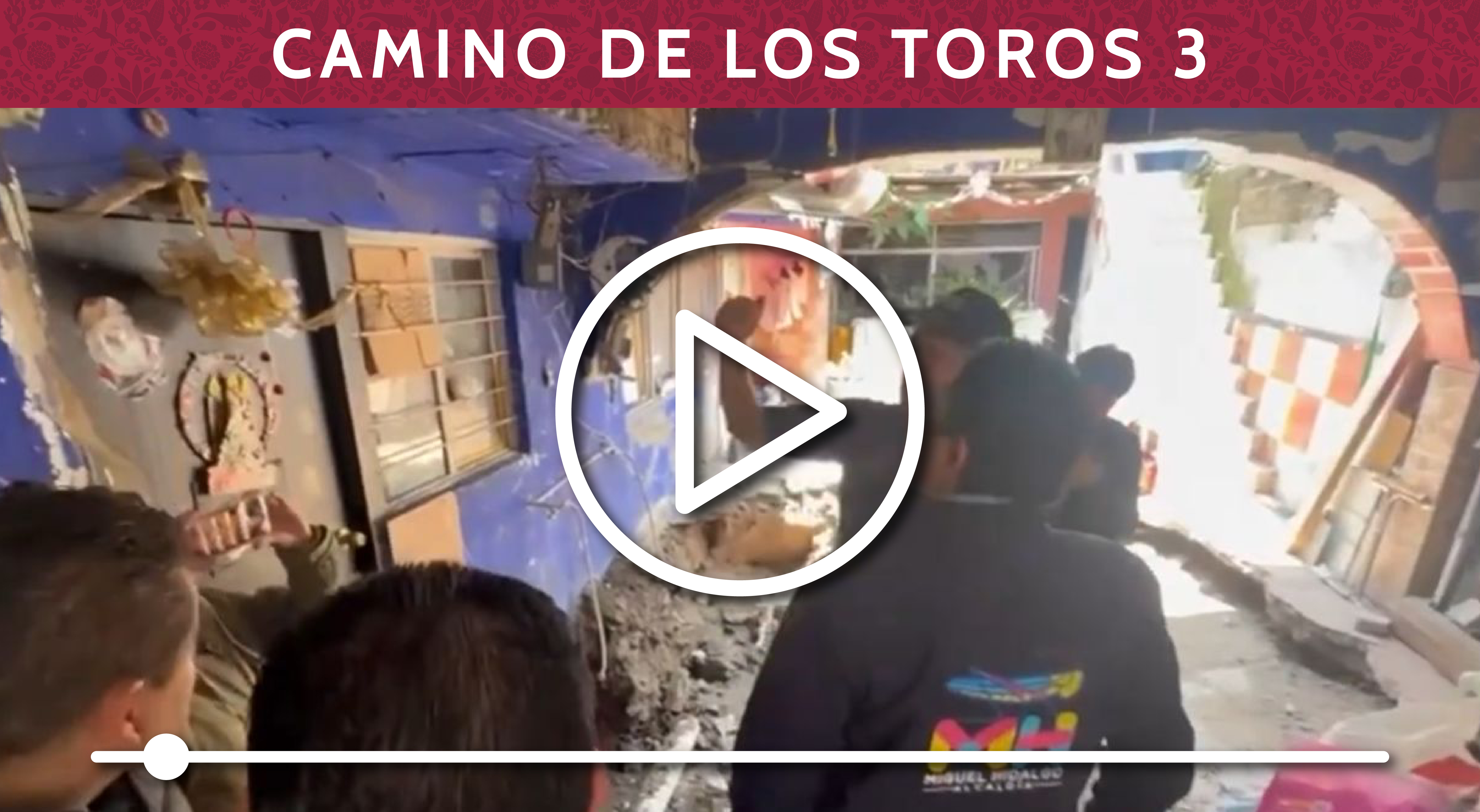 Atendimos a los vecinos de Camino de los Toros 3, tras el socavón de esta mañana