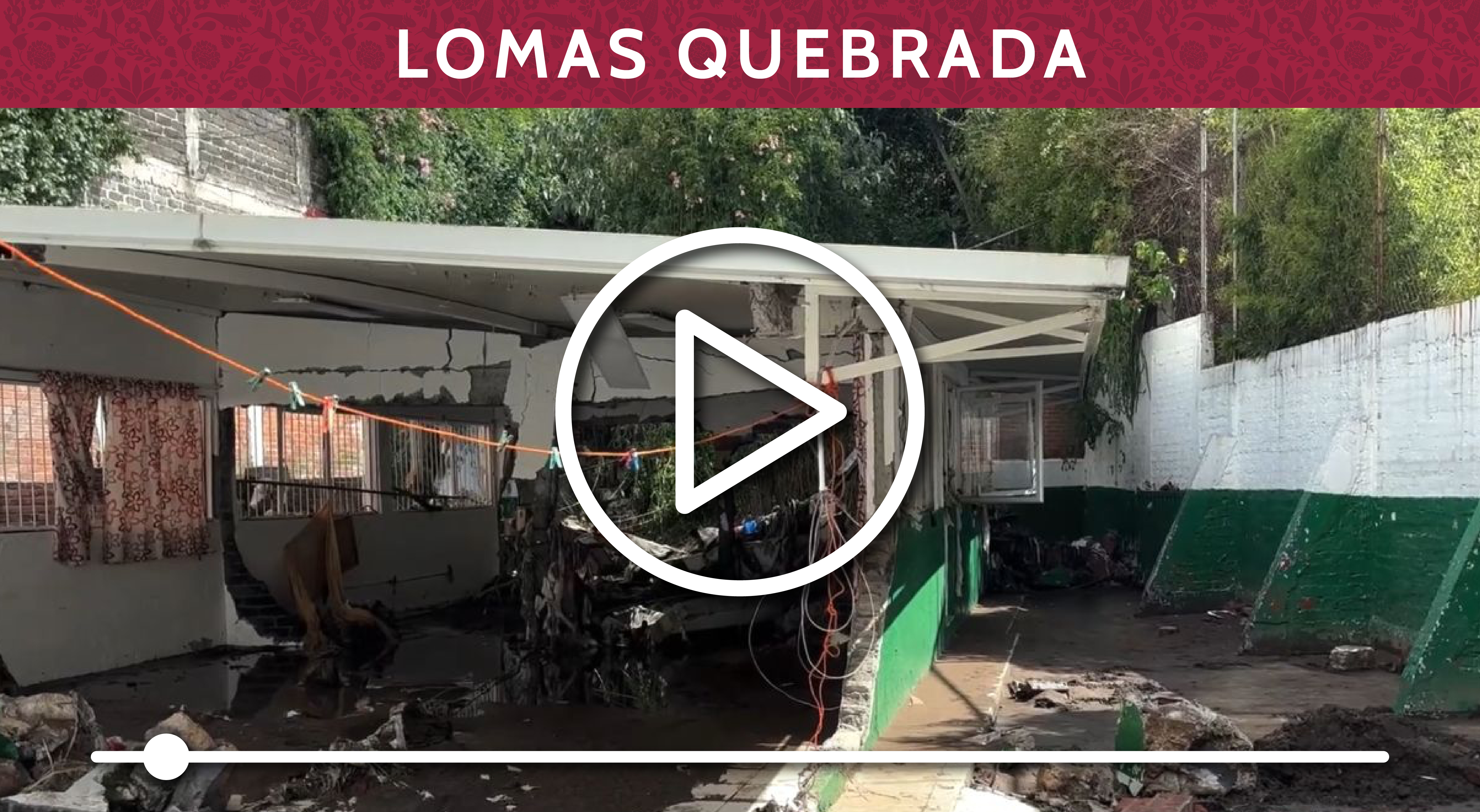 Afectaciones en Lomas Quebradas alcaldía Magdalena Contreras